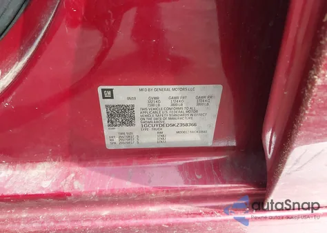 2019 Chevrolet Silverado 1500 Lt from USA, damaged, VIN 1GCUYDED5KZ358366